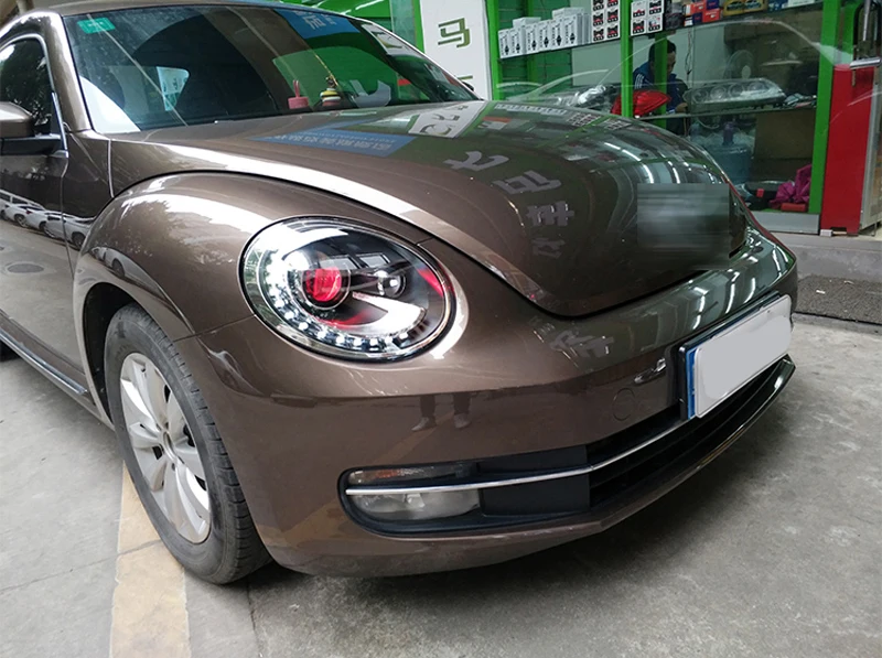 Автомобильный стайлинг фары для Volkswagen Beetle 2013-2015 Головной фонарь DRL + HID ксеноновые