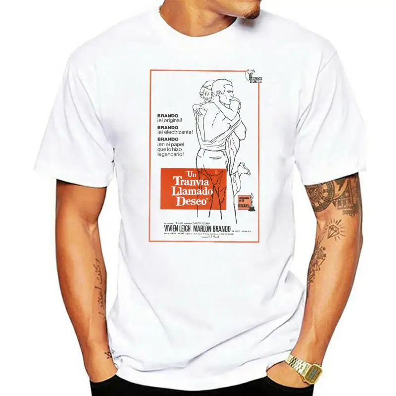 

Marlon Brando Vivien Leigh Movie Poster T Shirt Men Women Unisex Gift UK Unisex Loose Fit Tee Tshirt