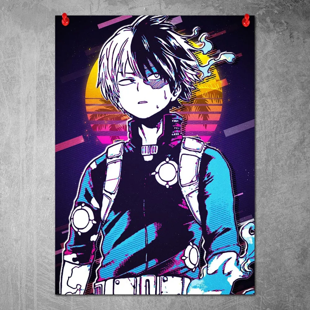 

My Hero Academia Anime Poster Canvas Wall Art Picture Japanese Anime Poster Painting Home Bedroom Decoration Frameless