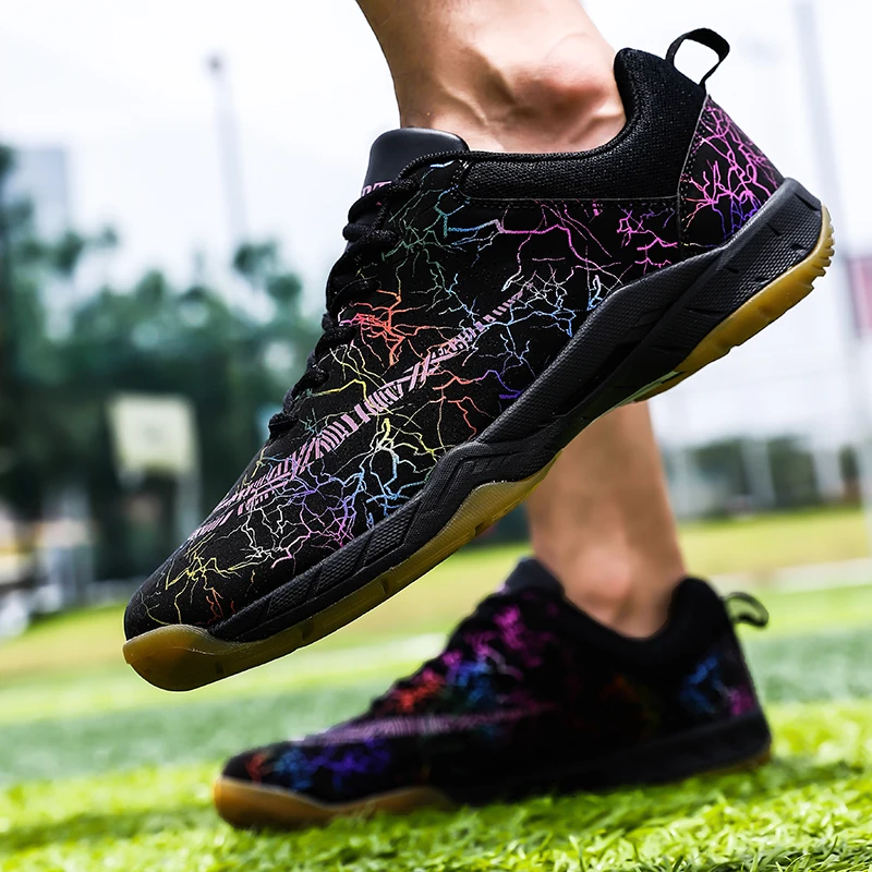 Badminton Shoes Men Professional Training Sport Shoes Breathable Light Sneakers Men Athletic Shoe Anti-Slippery Tennis Sneakers