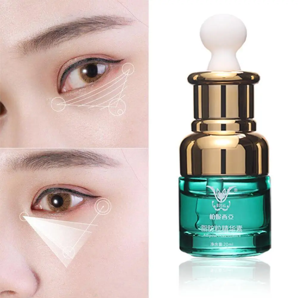 

20ml Eye Serum Remove Eye Bags Fat Granule Lighten Circles Fine Anti Puffiness Anti Lines Eye Cream Dark Care Skin A5K9