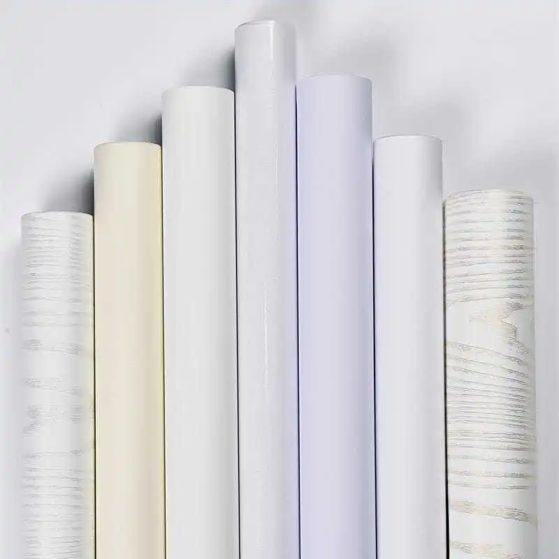

Pearl White Double Colors DIY Self-adhesive Furniture Renovation Sticker Vinyl Stripe Stickers Easy to peel and stick wallpaper