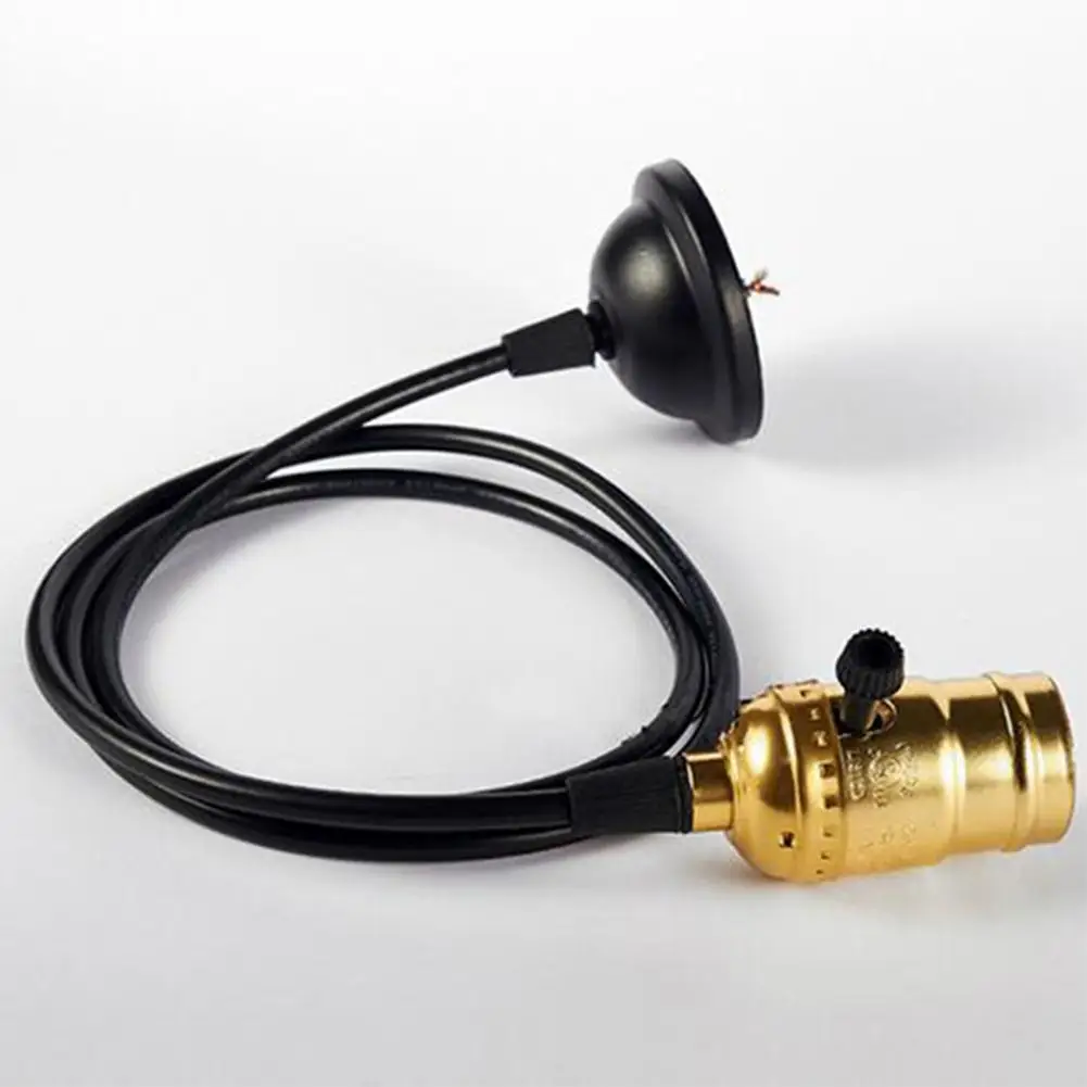 E26 E27 100-265V Ретро держатель лампы Edison с переключателем Винтажный стиль люстра