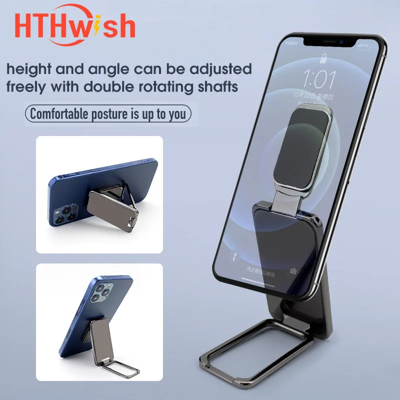 

Multifunctional folding portable mobile phone desktop holder magnetic car holder for iPad iPhone 11 12 12 pro max Xiaomi Huawei