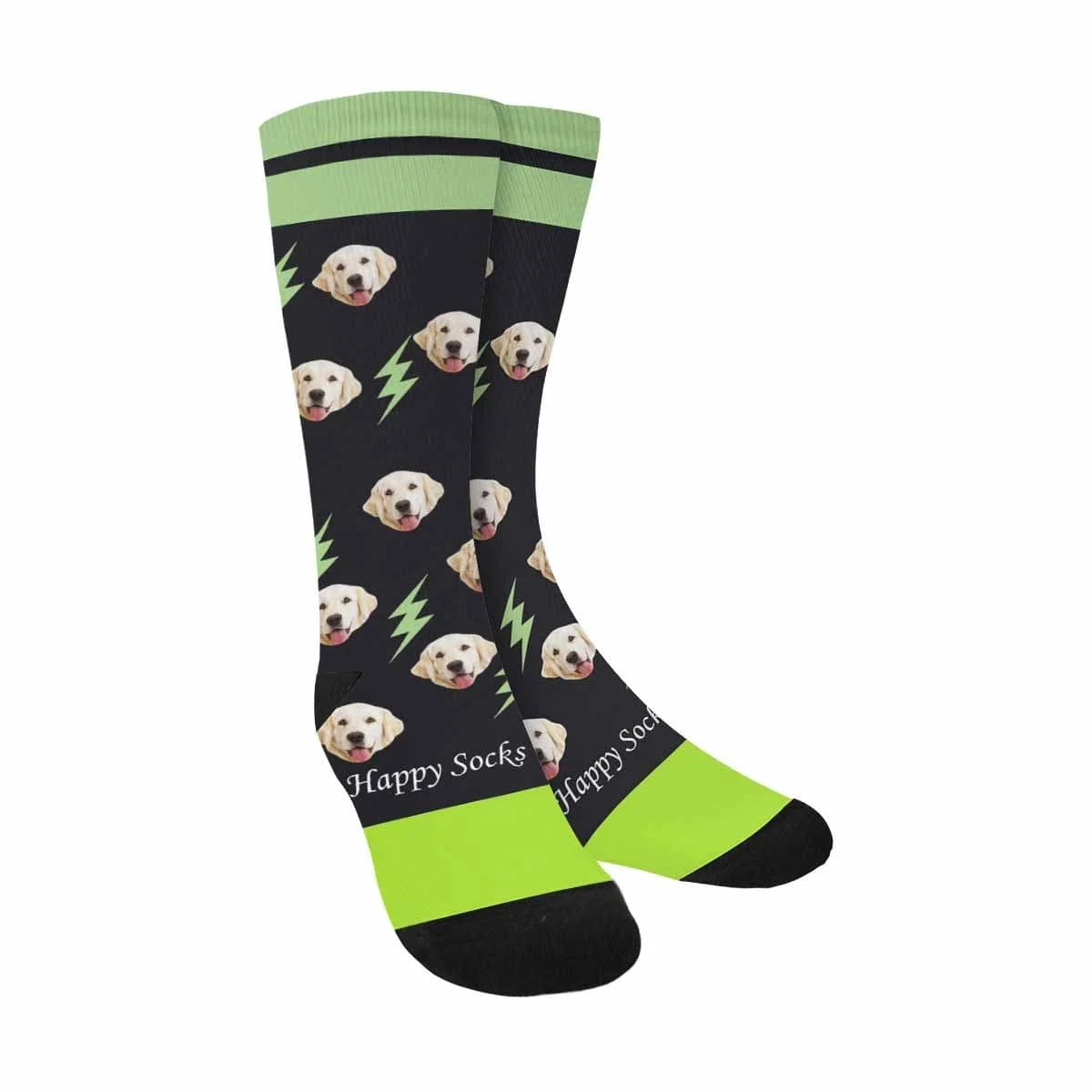 

Custom Face Lightning Sublimated Crew Socks