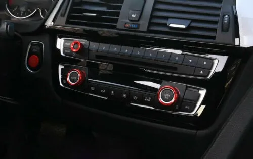 

3 Pcs Ring Aluminum Alloy Console For BMW 3 4 Series GT 2013-2019 Red Brand New Durable