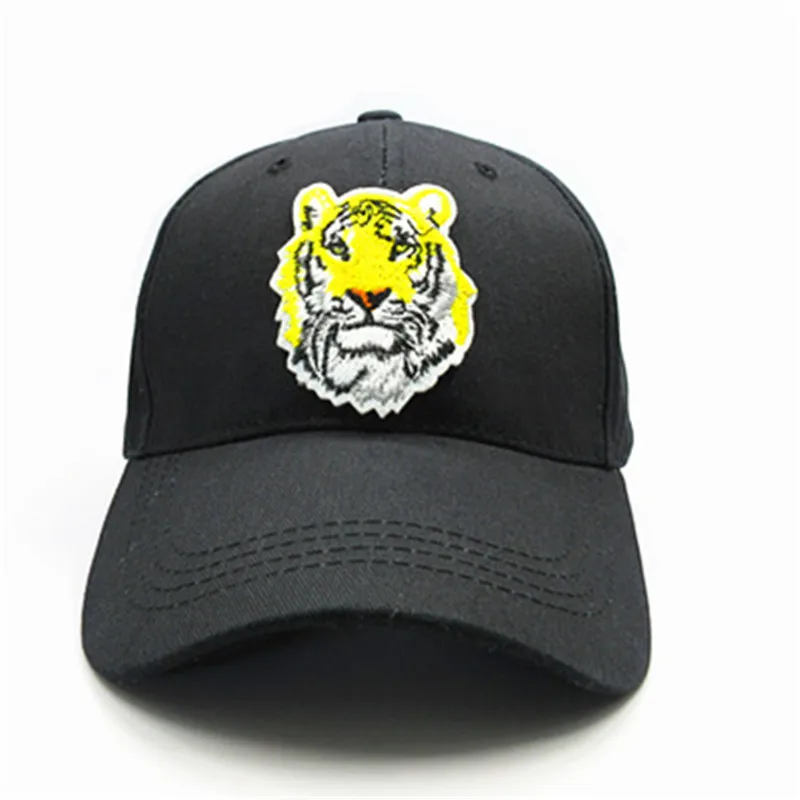 

2021 Tiger Animal Embroidery Cotton Baseball Cap Hip-hop Cap Adjustable Snapback Hats for Men and Women 143