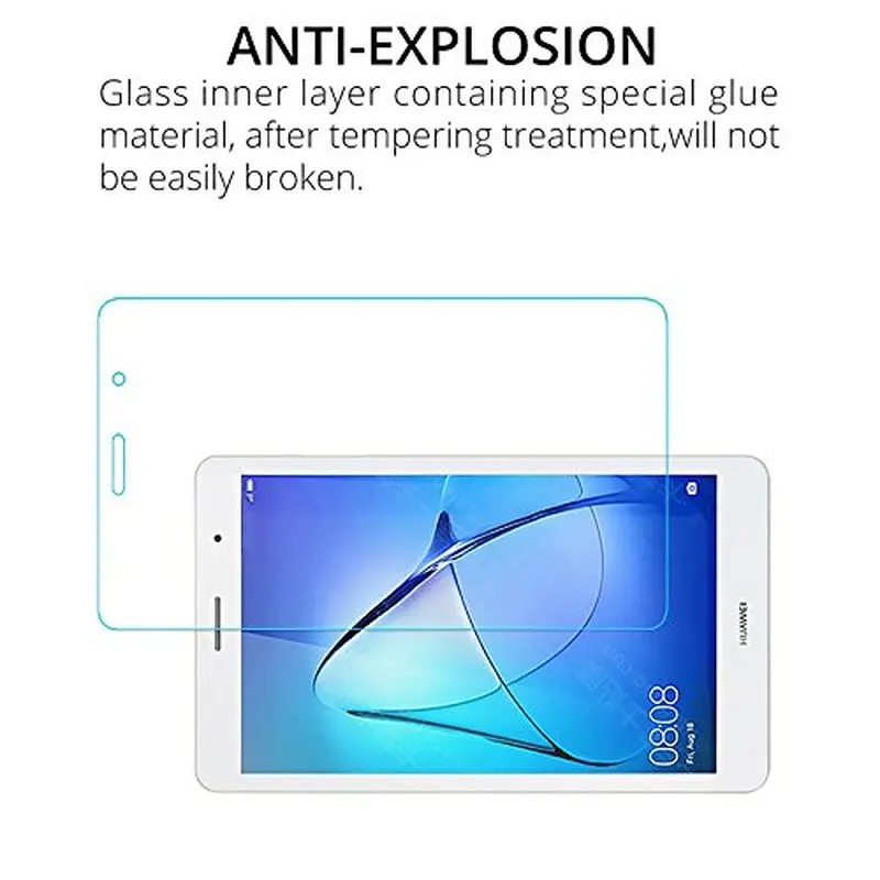 Прозрачное закаленное стекло 9H Защита экрана для Huawei Mediapad T3 8 дюймов зеркальная