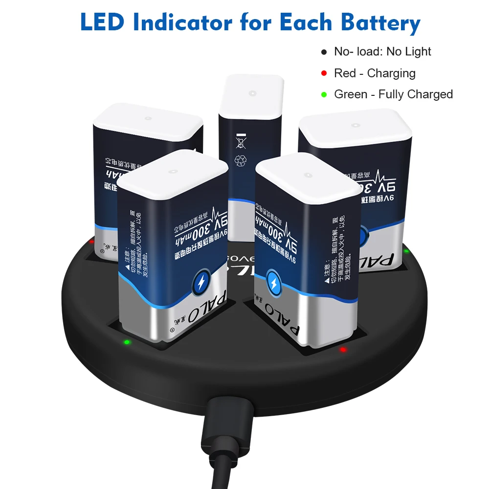 Аккумуляторная батарея 9V 6F22 1604S 300mAh батареи для радиоуправляемого вертолета