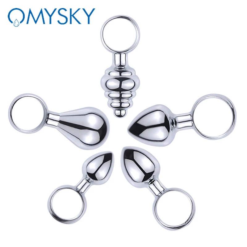 OMYSKY гладкая Анальная игрушка металлическая пробка мастурбатор секс-игрушки