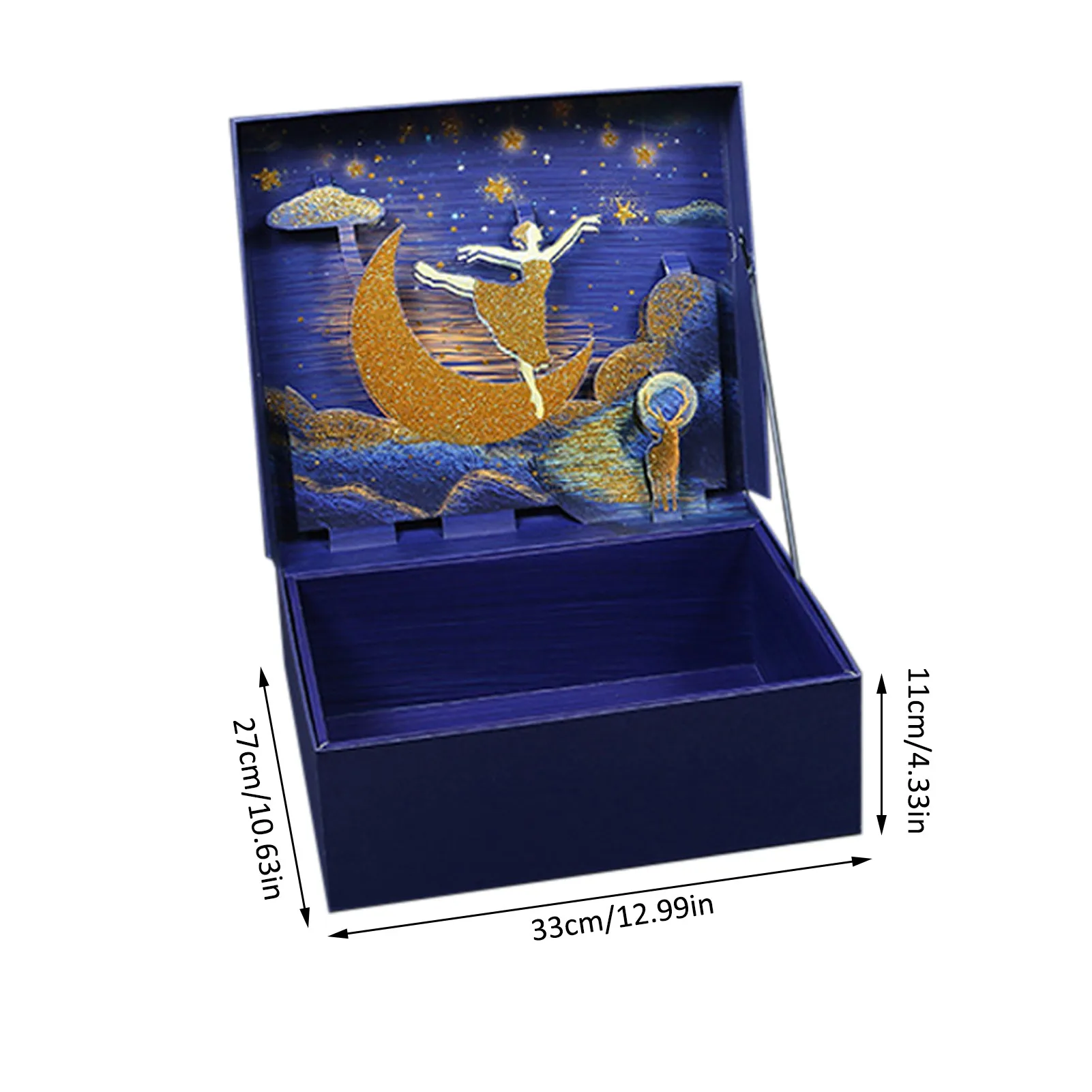 

Valentine's Day Cardboard Gift Box 3D Stereo Cute Dream Packaging Flip Case Cosmetics Skincare Jewelry Gift Box For Weeding