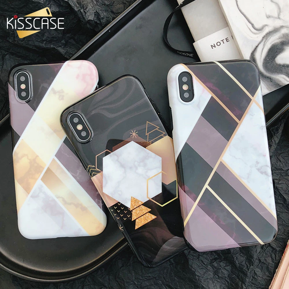 Чехол KISS с мраморным узором чехол для телефона iPhone 7 8 Plus X XR XS MAX квадратные Жесткие