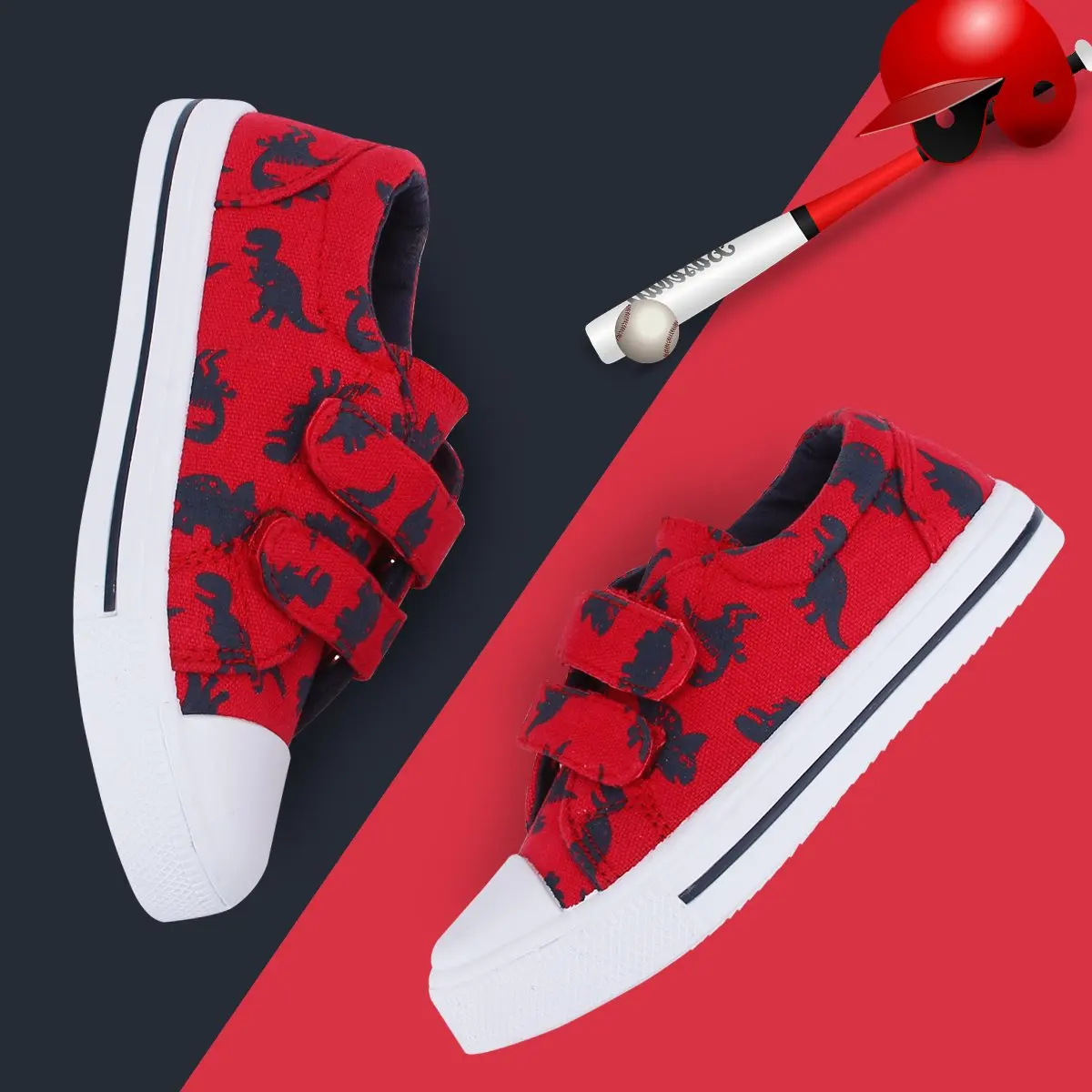 Кроссовки для мальчиков и девочек с двойным крючком петлей | Детская одежда обувь