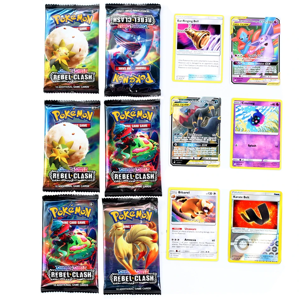 

2020 new pattern 324Pcs/Box Pokemon Cards English Trading Card Game Evolutions Booster Box Collectible Kids Toys Gift