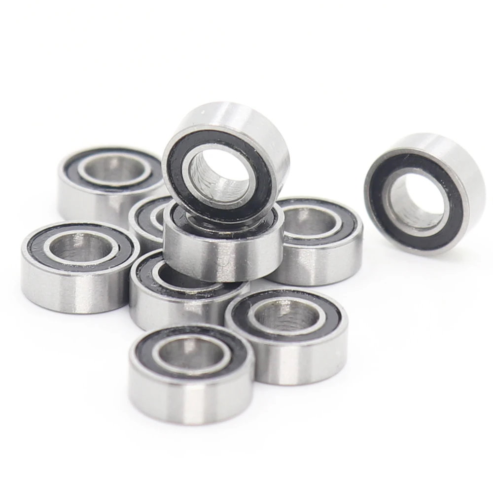 MR125RS Bearing ( 10 PCS ) 5*12*4 mm ABEC-7 Hobby Electric RC Car Truck MR125 RS 2RS Ball Bearings MR125-2RS Black Sealed |