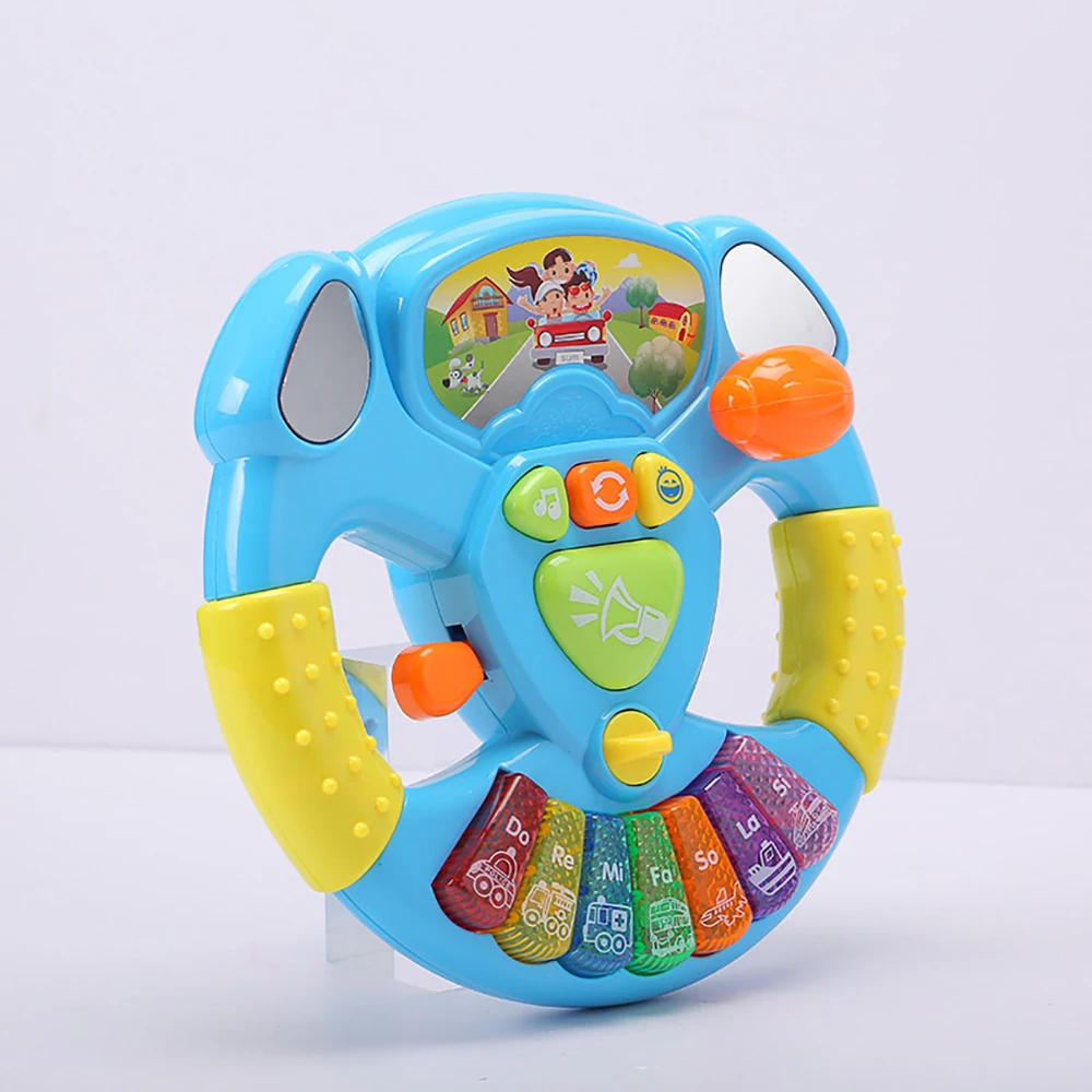 

Toy Musical Instruments For Kids Baby Steering Wheel Musical Handbell Developing Educational Toys Children Gift