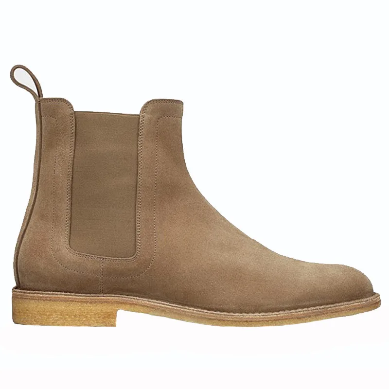 Ручная работа Мужские короткие ботинки Челси Кожаные в Европе Летние Martin высокие