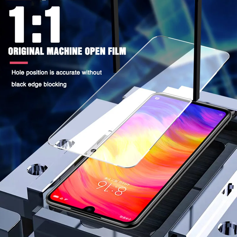 3 шт. полное покрытие из закаленного стекла для Xiaomi Redmi Note 7 6 5 Pro 5A Защита экрана Plus