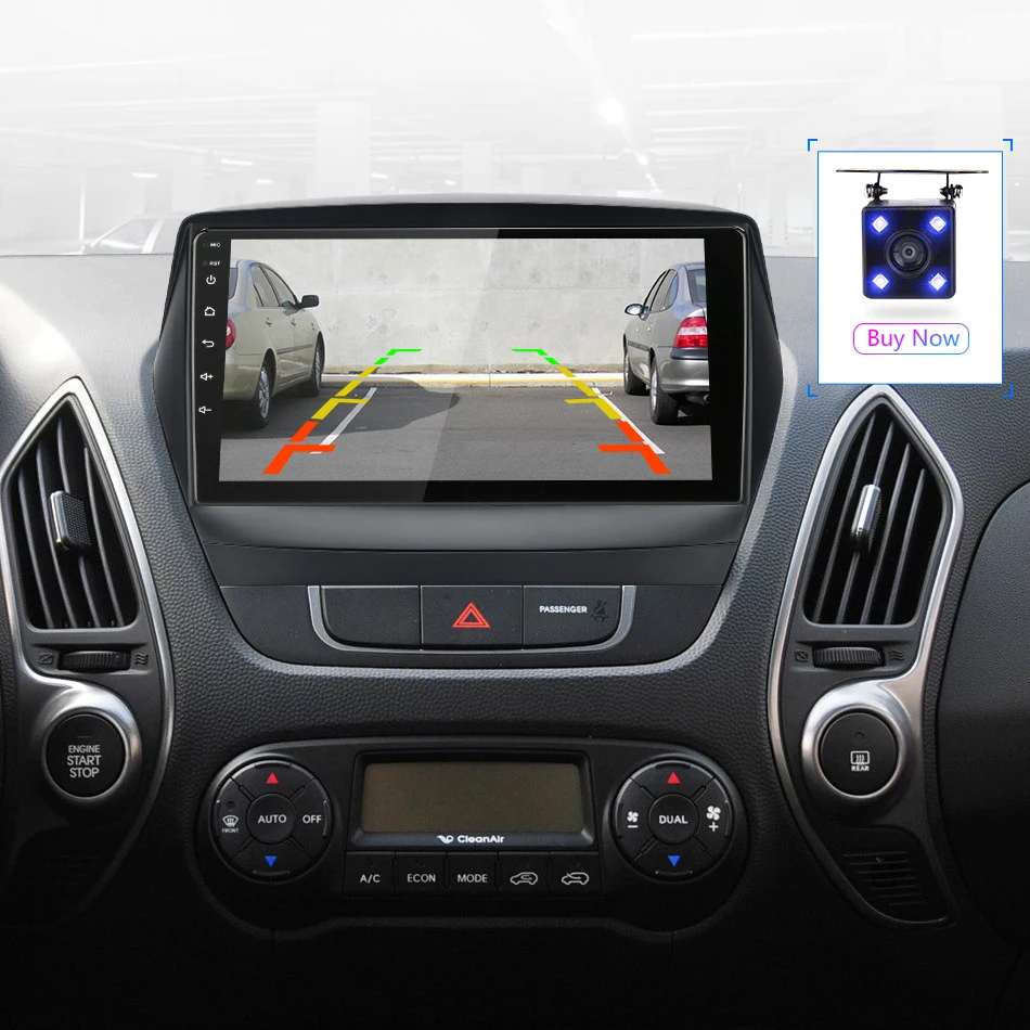 Jansite " Автомобильный радиоплеер для hyundai Tucson 2 2011- Авторадио Android 2G+ 32G Сенсорное зеркало-link плееры с рамкой