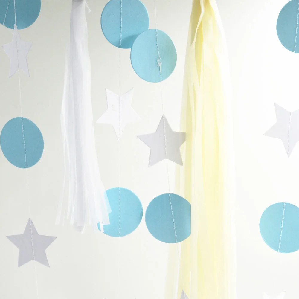 3 шт./партия звезда Круглый Круг гирлянда украшения занавес настенный поп диск