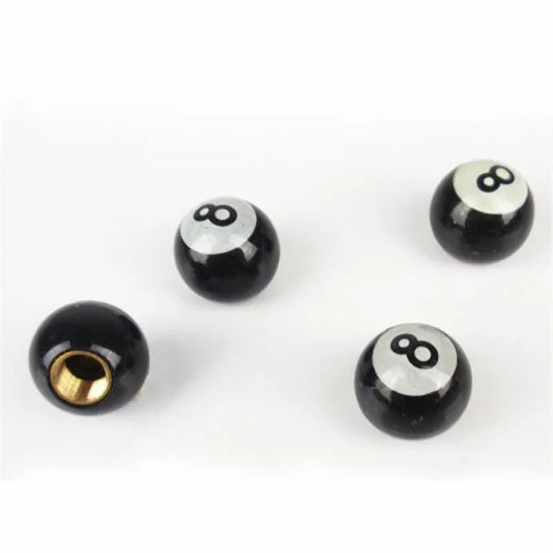 

Универсальные колпачки для клапанов шин автомобиля, 4 шт./компл., для мотоциклов, велосипедов, колес, черные шарики