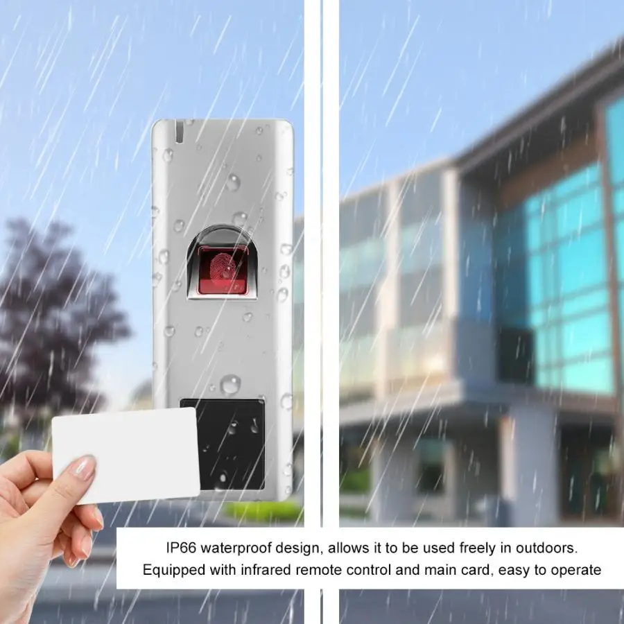 Биометрический контроль доступа к отпечаткам пальцев RFID 125 кГц Wiegand 26 IP66