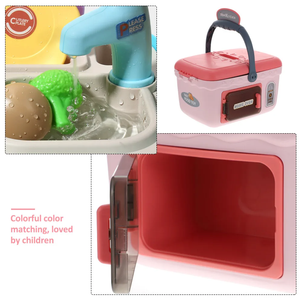 

1 Set of Kids Kitchen Set Barbecue Cooking Plaything Simulation Cutlery