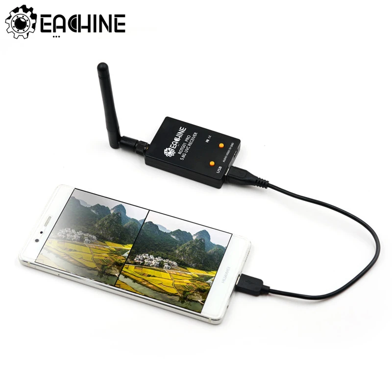 Eachine ROTG01 Pro UVC OTG 5 8G 150CH полный канальный FPV приемник с аудио для Android смартфона