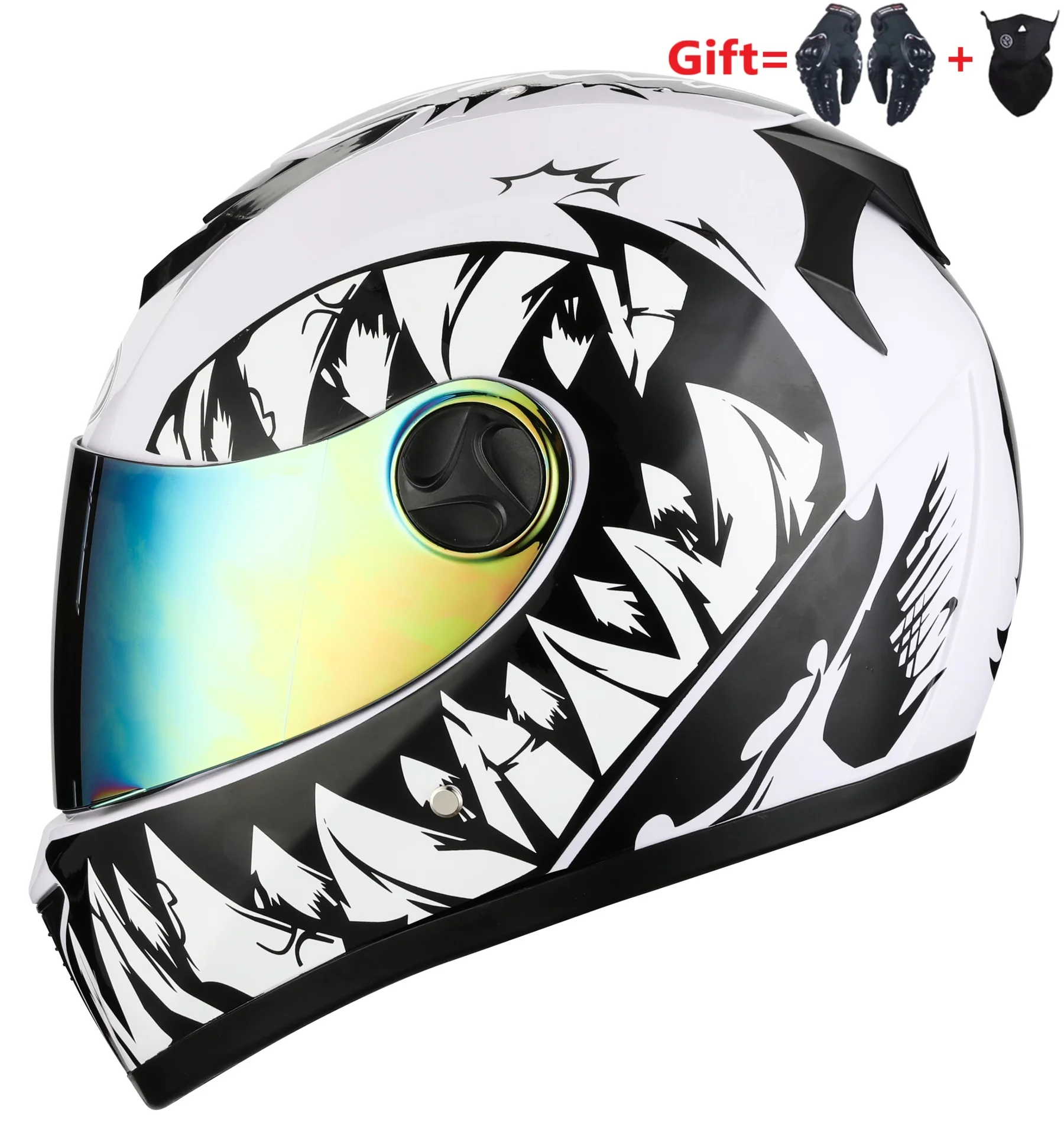 

2 подарки внедорожный мотоцикл шлем Двойной объектив DOT Мотокросс Профессиональный Мотоцикл Байк полный уход за кожей лица для мужчин для в...