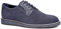 Libero 3696 Navy Blue Nubuck 2021 Summer Male Shoes Daily Casual Use Breathable Cow Leather Sneakers Elevator Street Laced