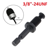 38 24unf chuck drill chuck hex male shank adapter thread with screw for electric hammer adapter parts speeding bit changeovers