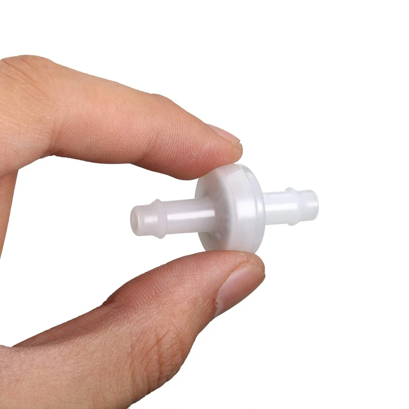 

4Pcs Check Valve PVDF Wear-Resistant One-Way Check Valve for Fuel Gas Liquid Air 1/4 Inch 6 mm