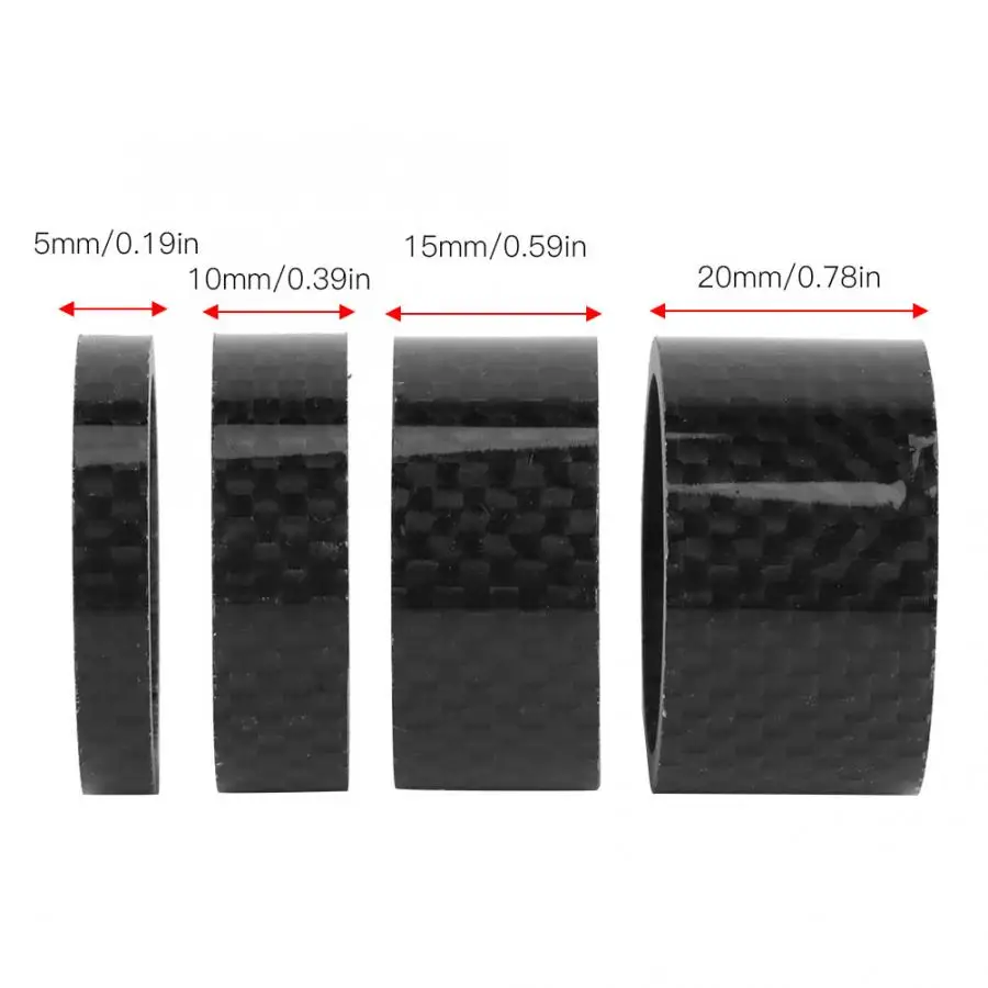 Прокладка для передней вилки велосипеда из углеродного волокна 5/10/15/20 мм 1