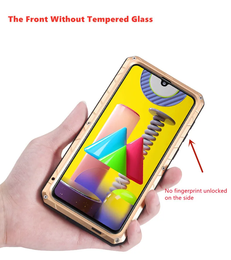 Роскошный полностью защищающий металлический чехол IMATCH ударопрочный для Samsung