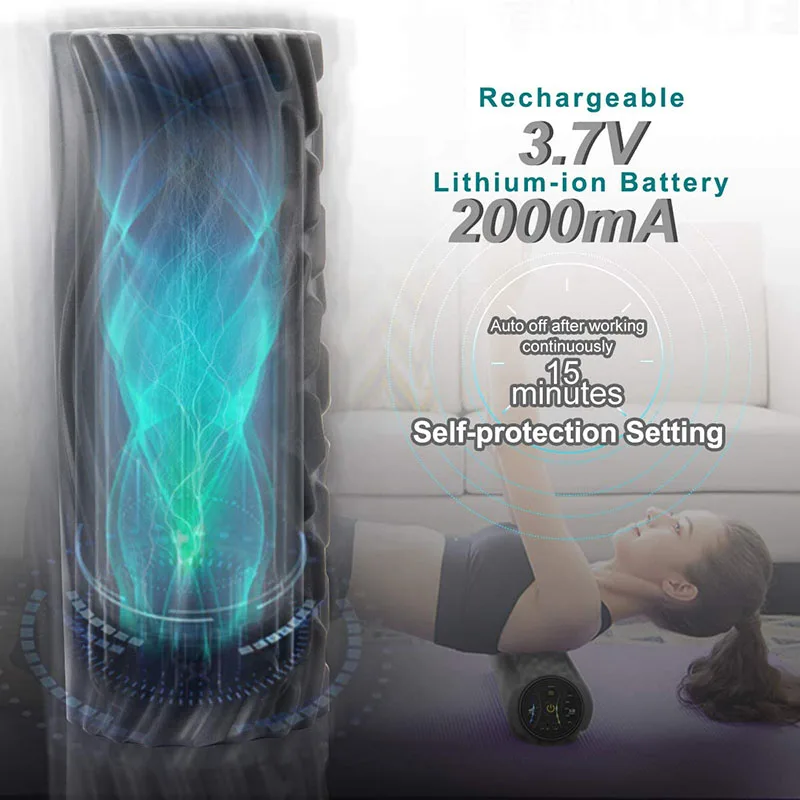 Пенопластовый ролик электрический триггер точечный массажер для глубокой ткани