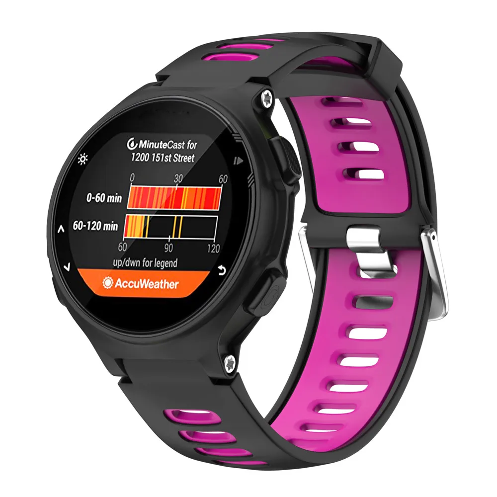 Мягкий силиконовый сменный ремешок для наручных часов Garmin Forerunner 735XT часы Браслет