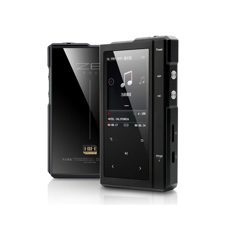 Z6 Pro Hifi музыкальный плеер жесткий DSD MP3-плеер ES9018Q2C DAC двухъядерный процессор |