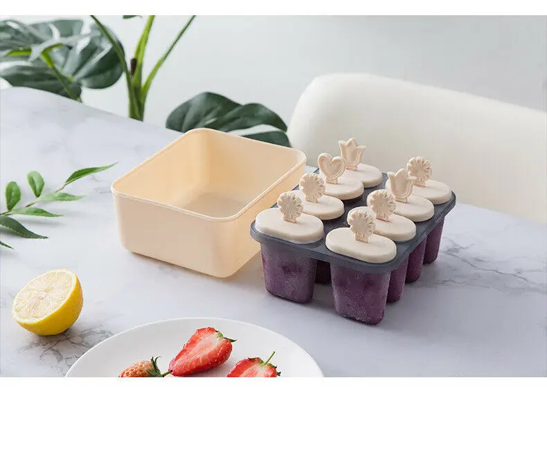 6/8 сетки контейнер для льда ldpе пресс форма творческий домашнего мороженого