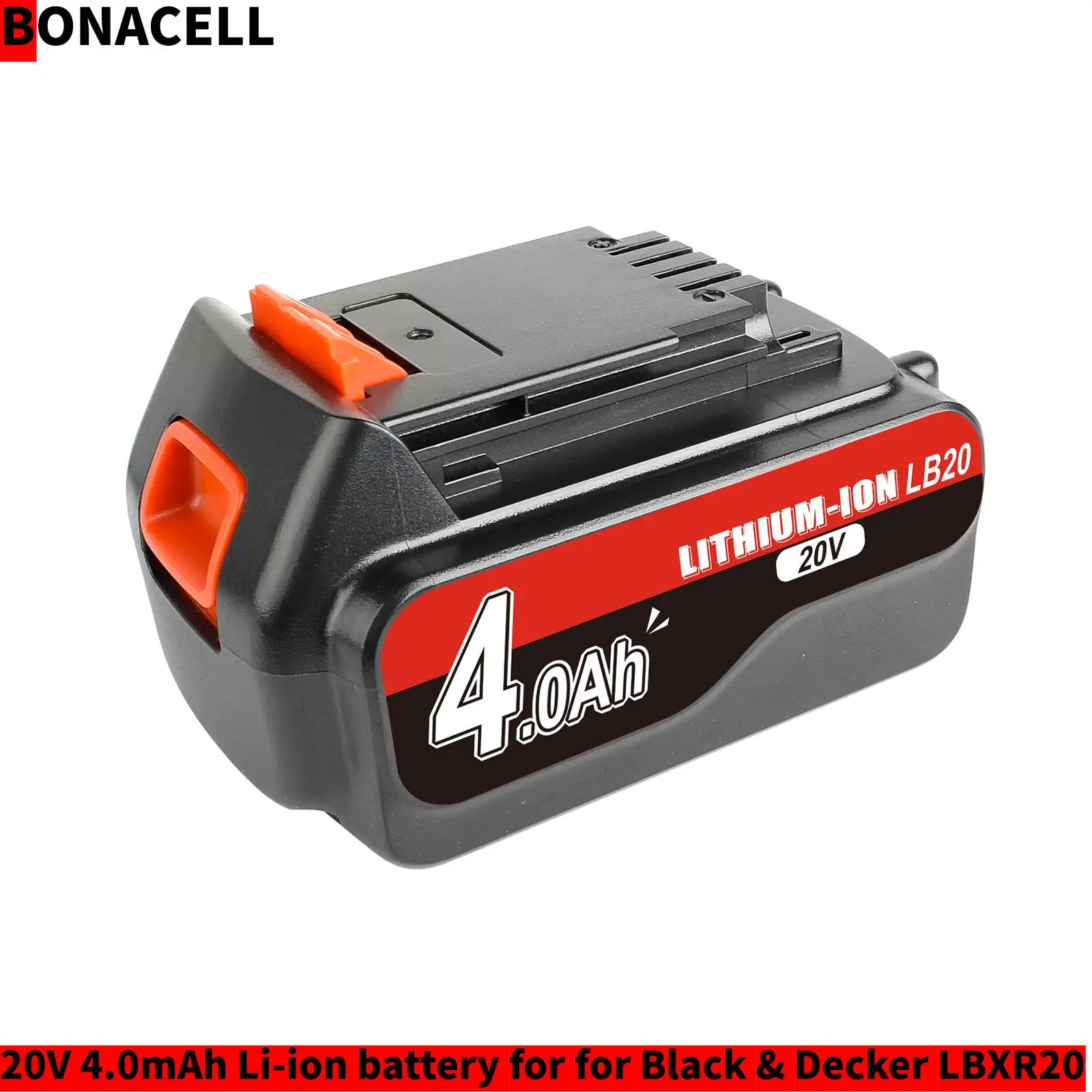 Литий-ионный аккумулятор Bonacell 4,0 Ач LB20 для Black & Decker LBXR20 LB20 LBX20 ASL186K BDCDMT120 CHH2220 LD3K220 LPP120 LST120 L10
