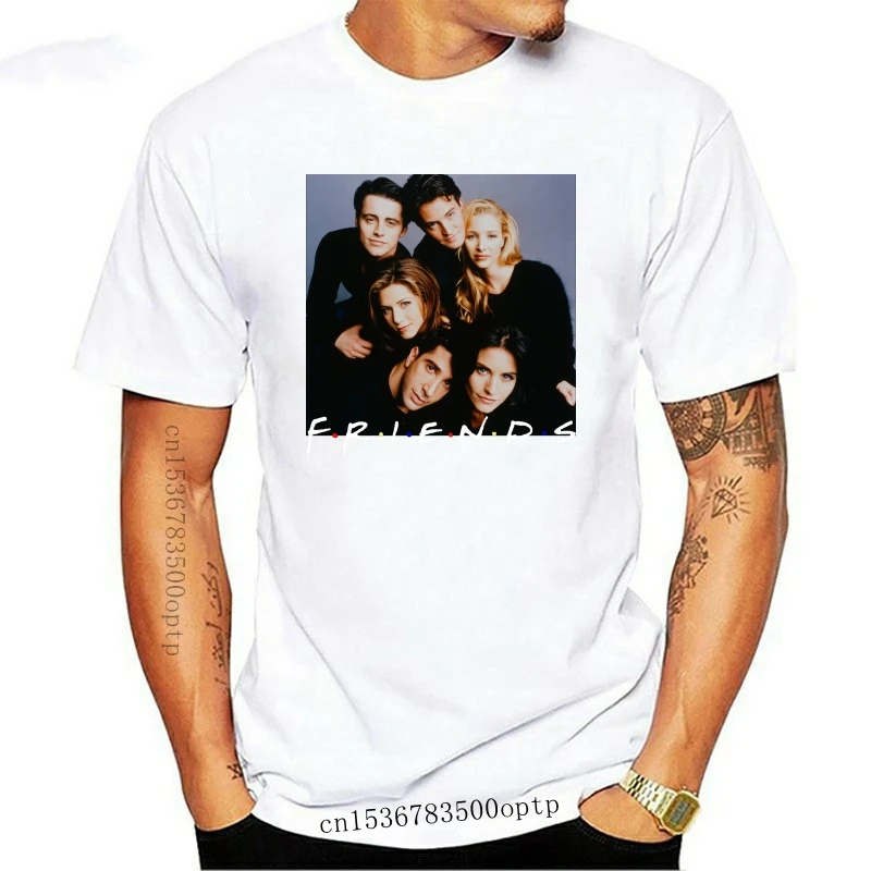 

Мужская футболка с коротким рукавом, черная футболка с принтом с коротким рукавом для сериала «Друзья 90-х», размеры от S до 3XL, новинка 2021