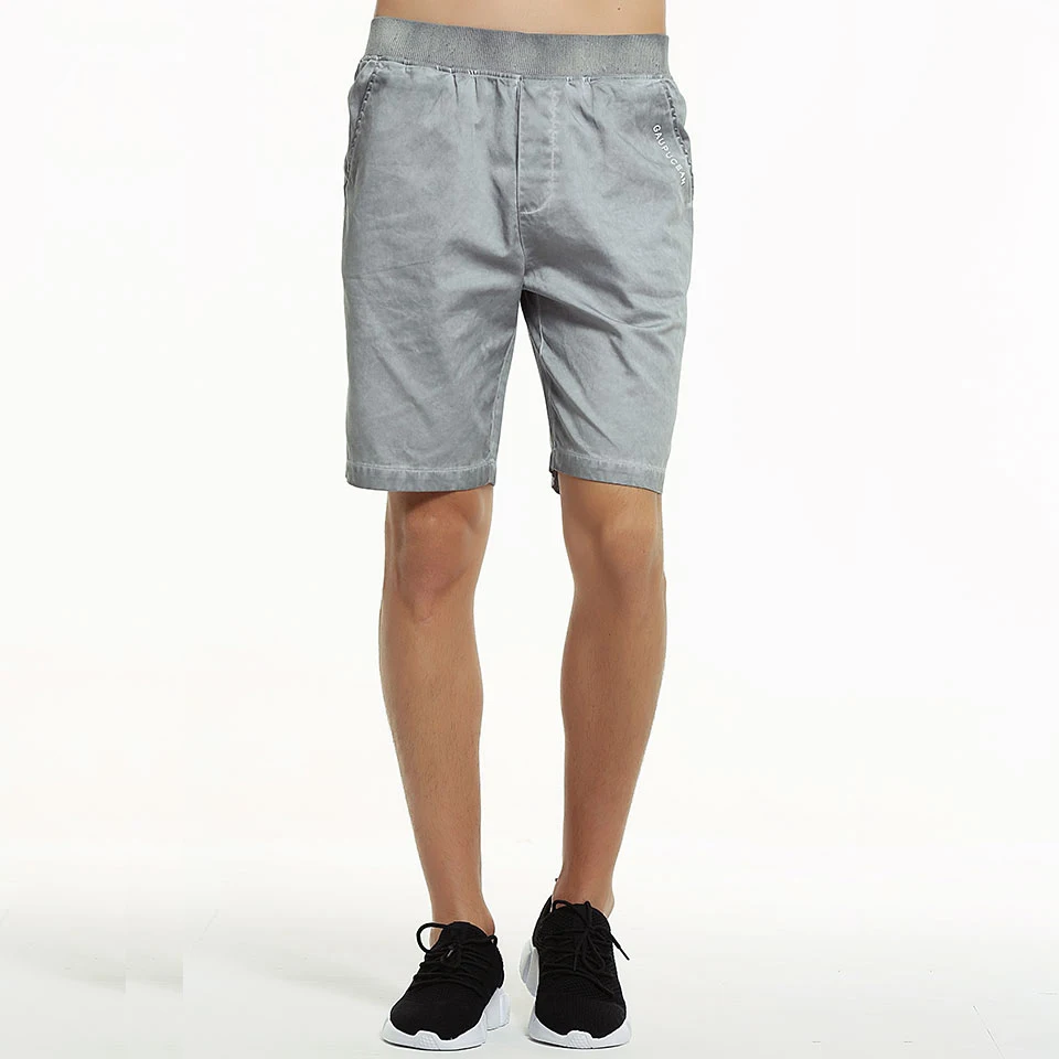 100% хлопок мужские повседневные винтажные Чино Короткие брюки галстук краситель