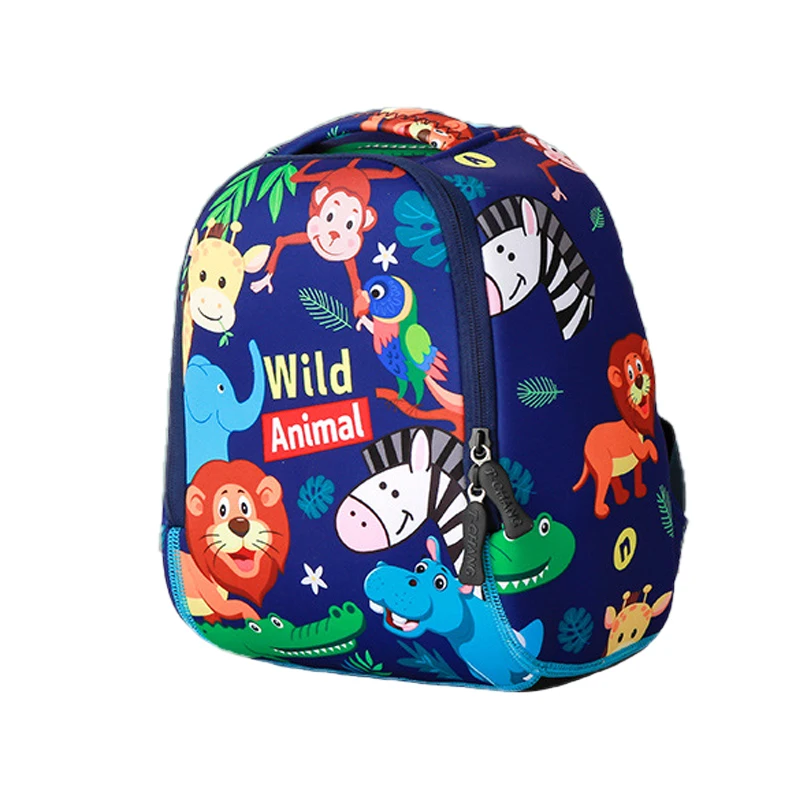 Детские школьные рюкзаки с рисунками животных ортопедические для мальчиков и