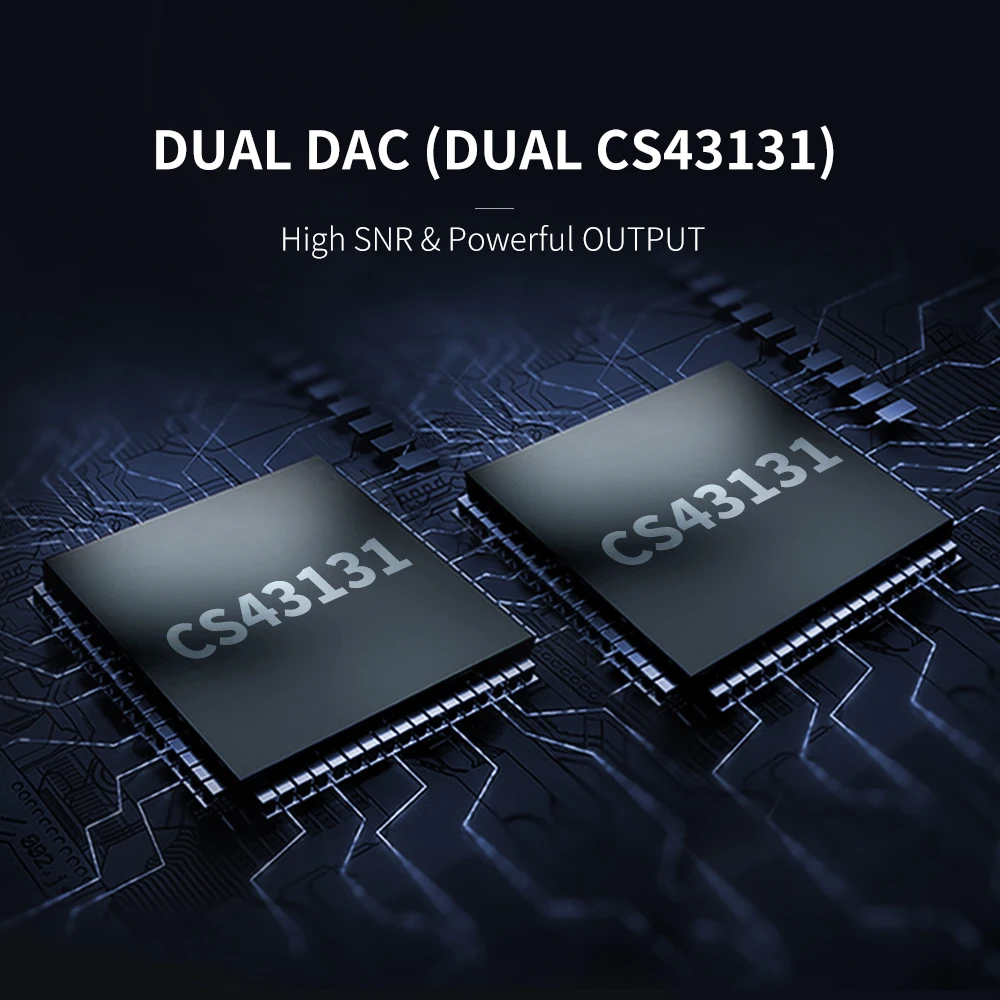 Адаптер усилителя для наушников TempoTec Sonata E44 Dual CS43131 USB Type C до 4 мм Баланс DAC AMP DSD256