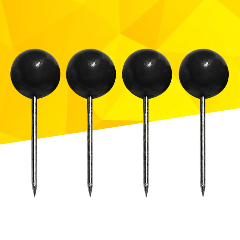 

100Pcs Push Round Head Map Tacks with Stainless Point for Office Home Crafts DIY Marking (Red)