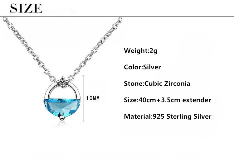 GCC140 Популярное колье с полукристаллами, изготовленное из серебра 925 пробы, для женщин, акционное украшение ювелирное изделие короткие цепочки.