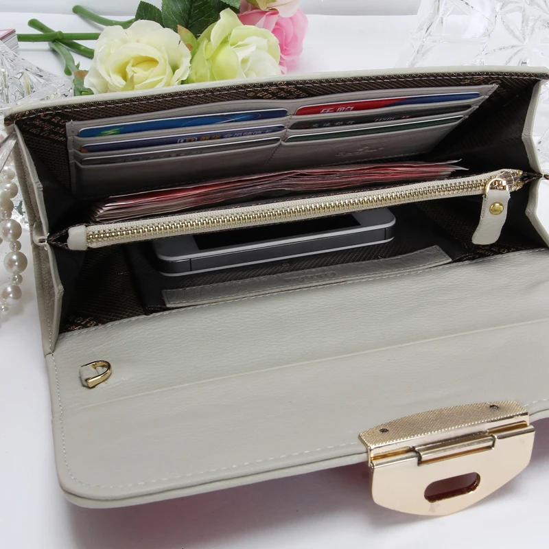 Многофункциональный из натуральной кожи свежий классический кошелек магнитный