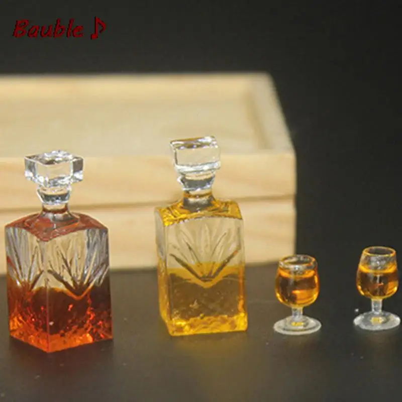 Мини-бутылка для вина миниатюрная модель кукольного дома аксессуары 1:12 кукол