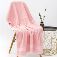 2pcs cotton bath towels bathroom large pink sheets terry towel blanket home travel shower gift spa 4 colors towels for adults