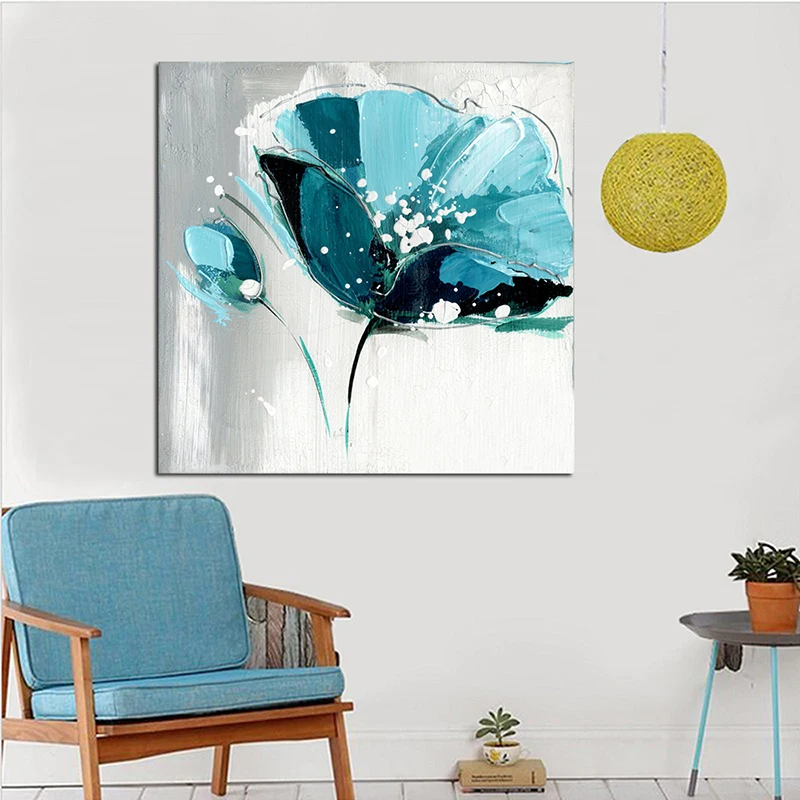 Цветущего лотоса Арт холст рисунок водяной лилии завод фотографии картин Wall Art