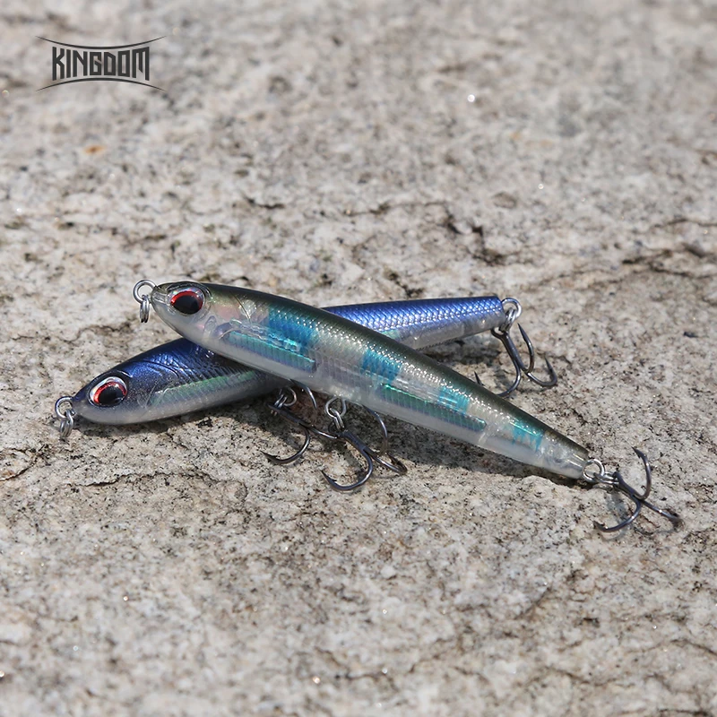 Kingdom Fishing Lures Mini Pencil Hard Baits 40mm/4g 70mm/8g Slow Sinking Artificial Baits High Quality Wobblers Fishing Tackle